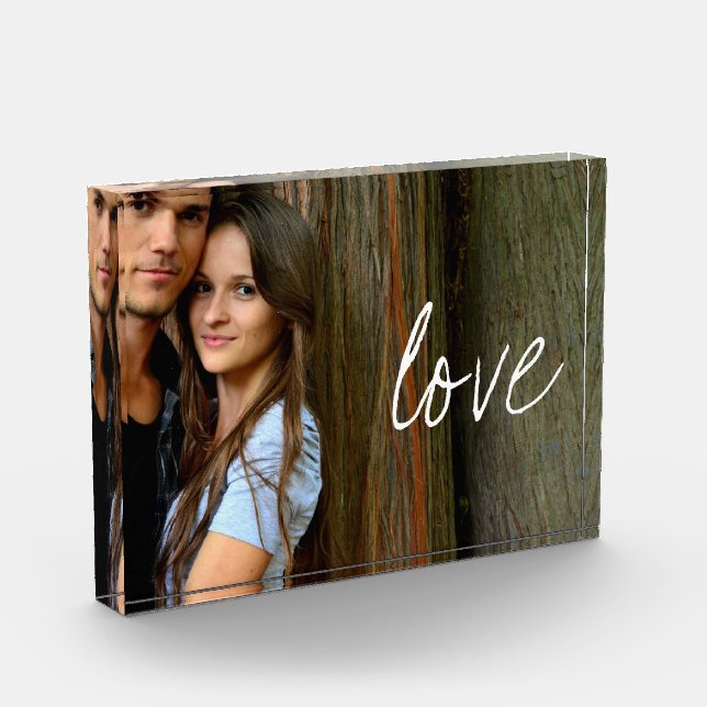 Love Script Photo Block (Left)