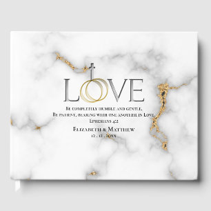 Love Scripture Verse Ephesians 4:2 Wedding Guest Book