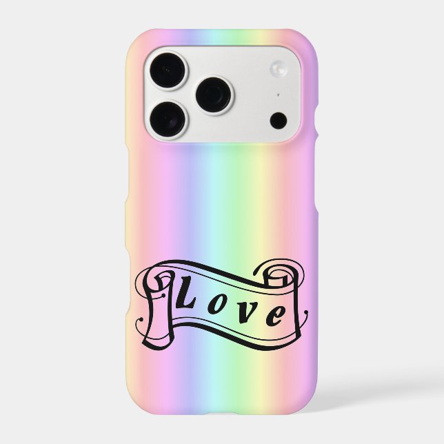 Love scroll on rainbow (Back)