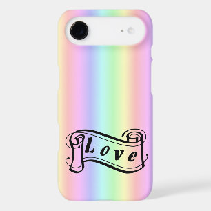 Love scroll on rainbow