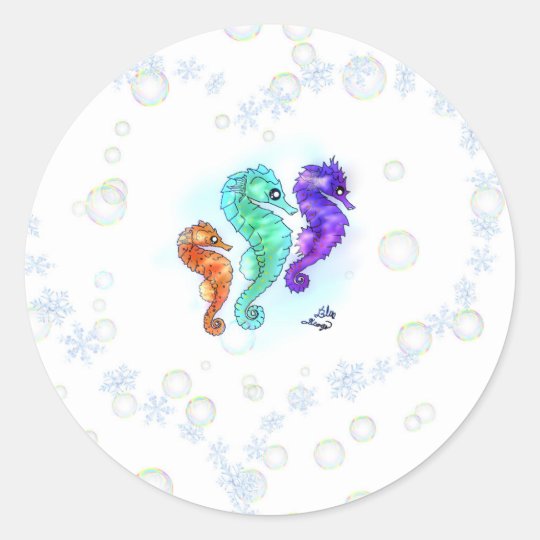Love Sea Horses Stickers