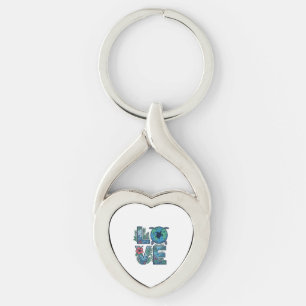 Love Sea Turtle Earth Tropical Keychain