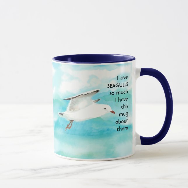 Love SEAGULL so so much I Fun Quote  Mug (Right)
