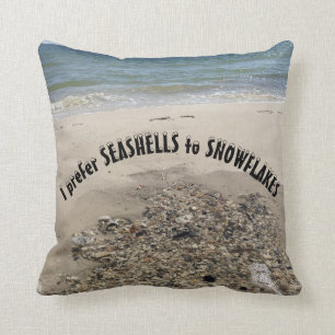 Love Seashells Throw Pillow