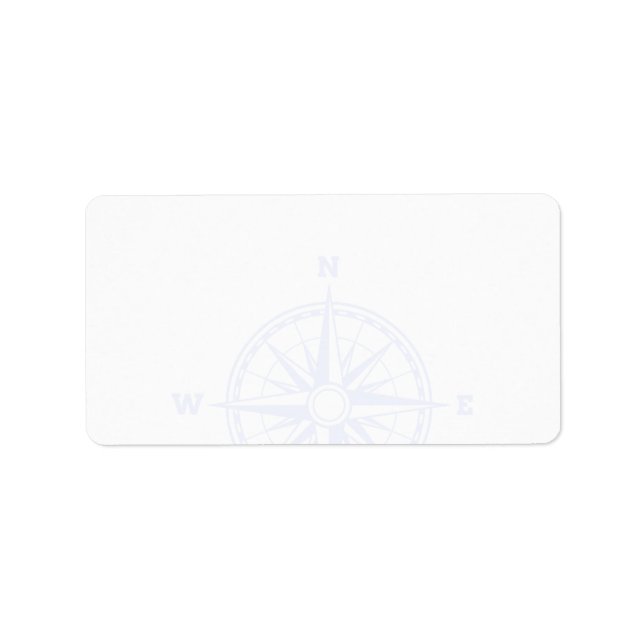 Love Sets Sail Nautical Themed  | Blank Address Label (Front)