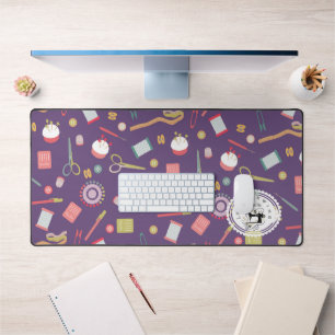 Love Sewing Accessories Purple Desk Mat