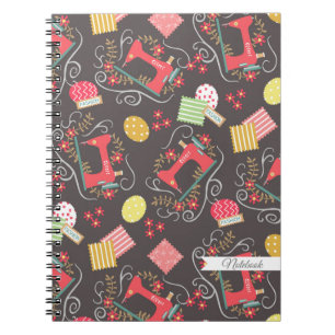 Love Sewing Brown Notebook
