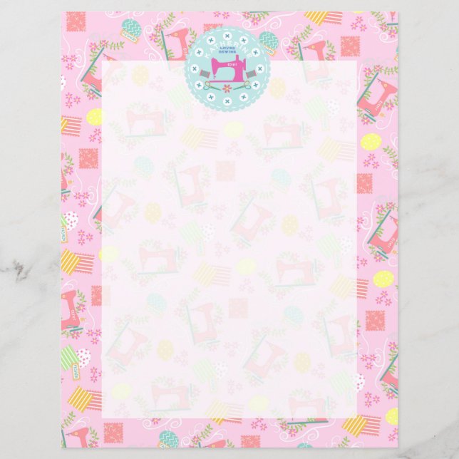 Love Sewing Machine Pink (Front)