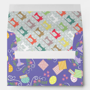 Love Sewing Purple Envelope