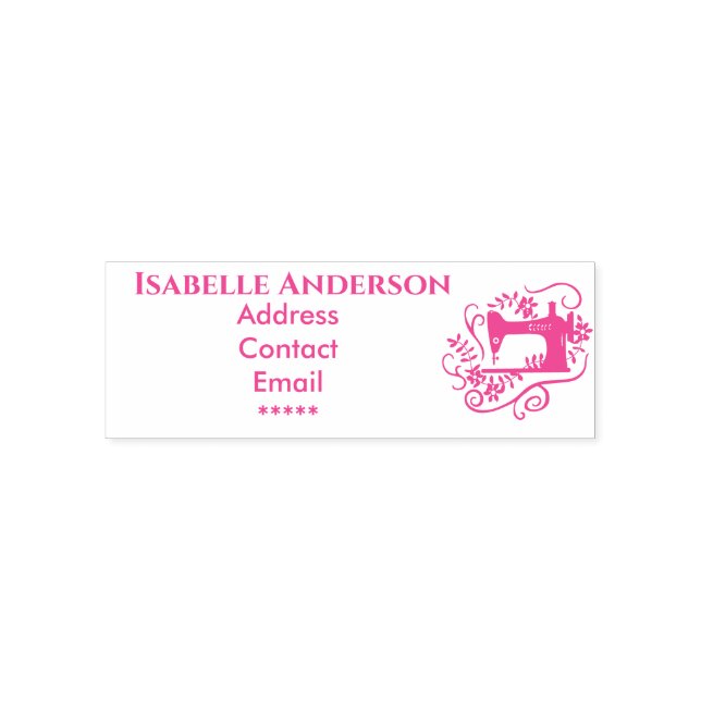 Love Sewing  Self-inking Stamp (Design)