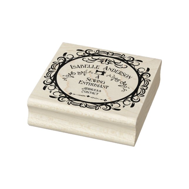 Love Sewing Vintage Rubber Stamp (Stamp)