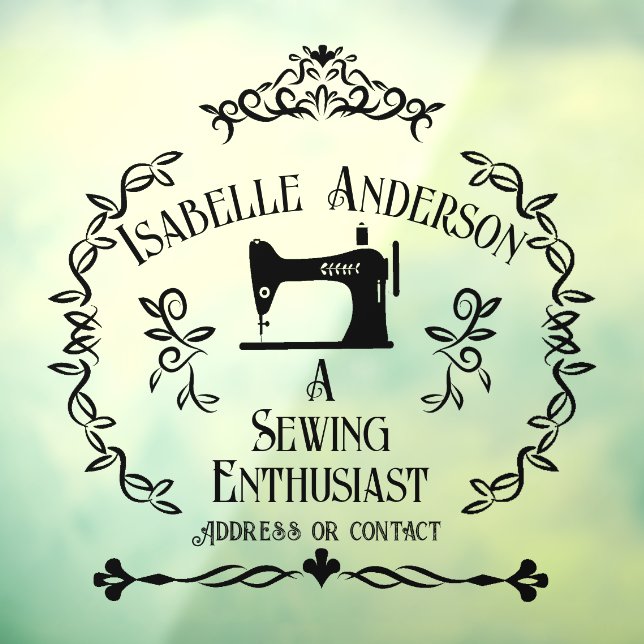 Love Sewing Vintage Window Cling (Sheet 3)