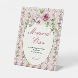 Love Shack Fiance Bridal Shower Mimosa Bar Pedestal Sign