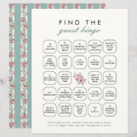Love Shack Fiance Find The Guest Bingo Game