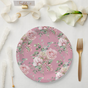 Love Shack Fiance Garden Tea Party Bridal Shower Paper Plate