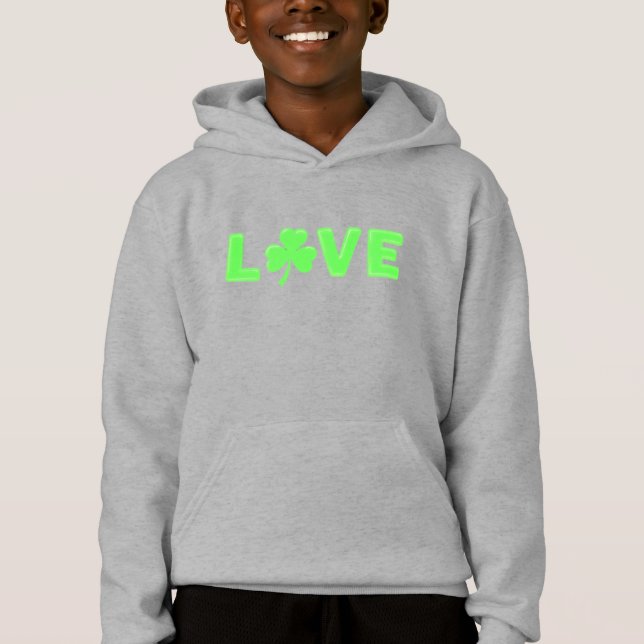 Love Shamrock – St. Patrick’s Day Irish Clover  (Front)