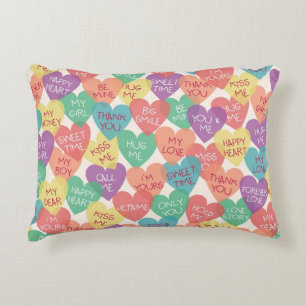 Love Shape Background Decorative Pillow
