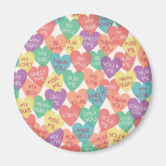 Love Shape Background Magnet