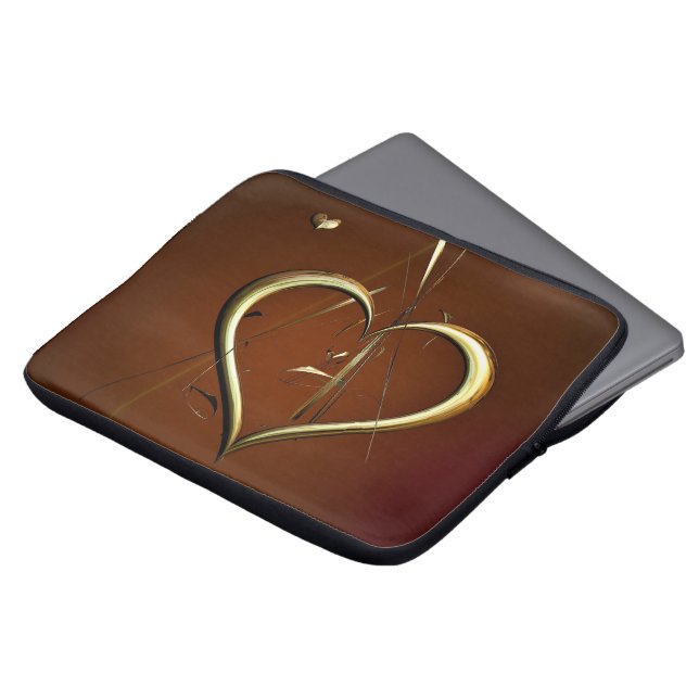 Love Shards of Gold Electronics Bag (Front Top)