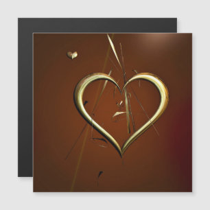 Love Shards of Gold Magnetic Card