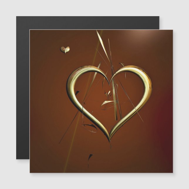 Love Shards of Gold Magnetic Card (Front/Back)