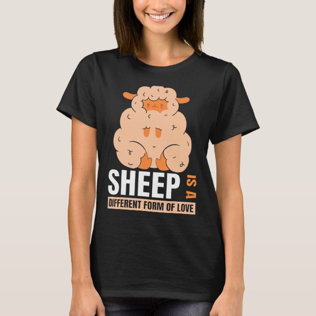 Love Sheep Art T-Shirt (Front)