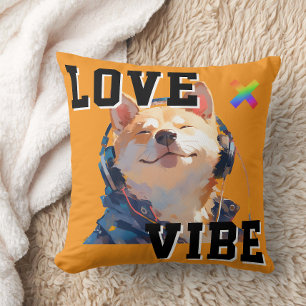 LOVE × SHIBA - Custom Throw Pillow