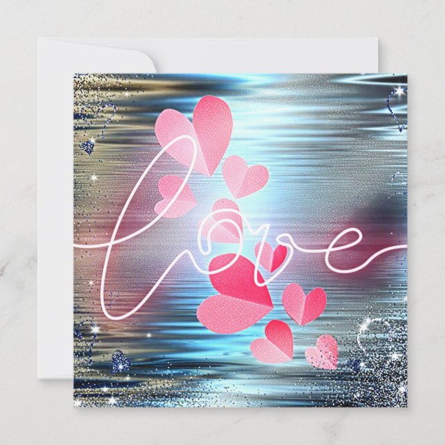Love Shimmer Holiday Card (Front)