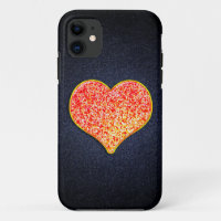 LOVE -Shiny Pink gold iPhone SE/5/5S, Barely There