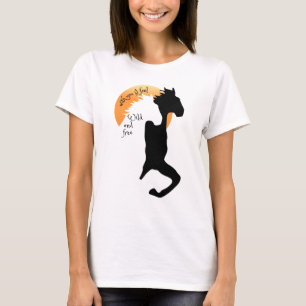 Love shirt, with you I feel wild and free! Horses T-Shirt