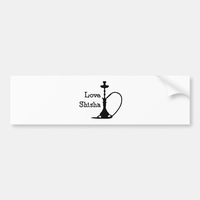 Love Shisha Bumper Sticker (Front)