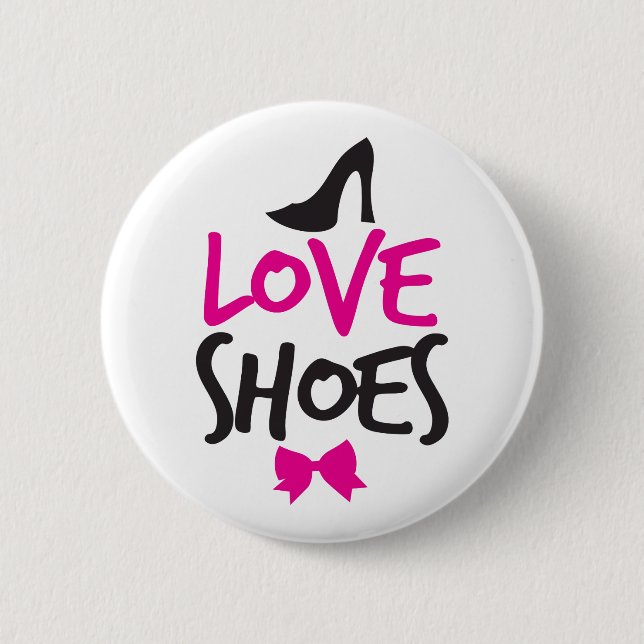 Love Shoes with cute little bow 2 Inch Round Button (Front)