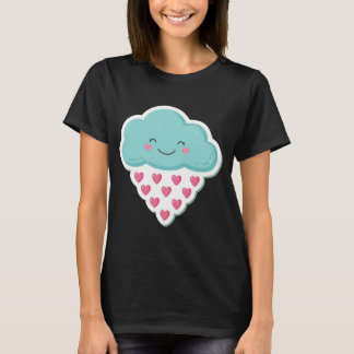 Love Shower : Happy Rain Cloud T-Shirt Design
