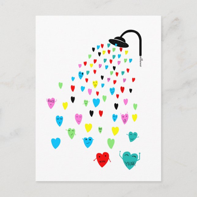 "Love Shower" Postcard (Front)