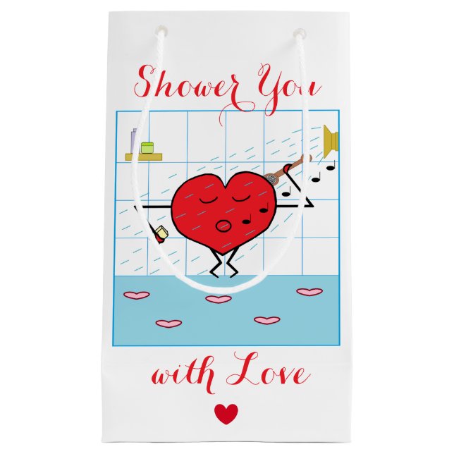 Love Shower:   Small Gift Bag (Front)
