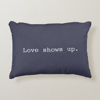 Love shows up pillow