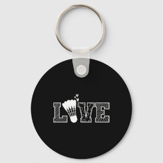 Love Shuttle Dminton Racket  Keychain