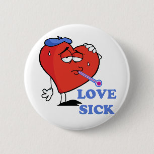 love sick 2 inch round button
