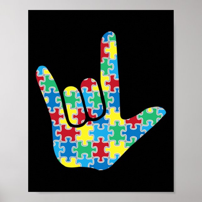 Love Sign Autism Awareness  (Front)