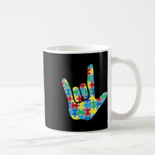 Love Sign Autism Awareness Coffee Mug