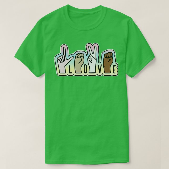 LOVE sign language 20 T-Shirt (Design Front)