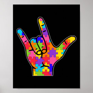 Love Sign Language Autism Gift Awareness Support 5