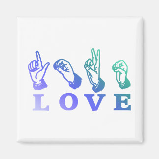 LOVE Sign Language - Hand Sign Tees, Gifts Magnet