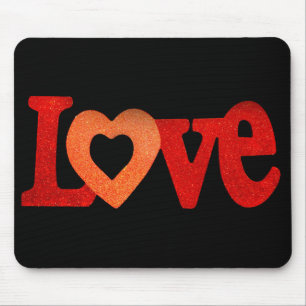 Love Sign Mouse Pad