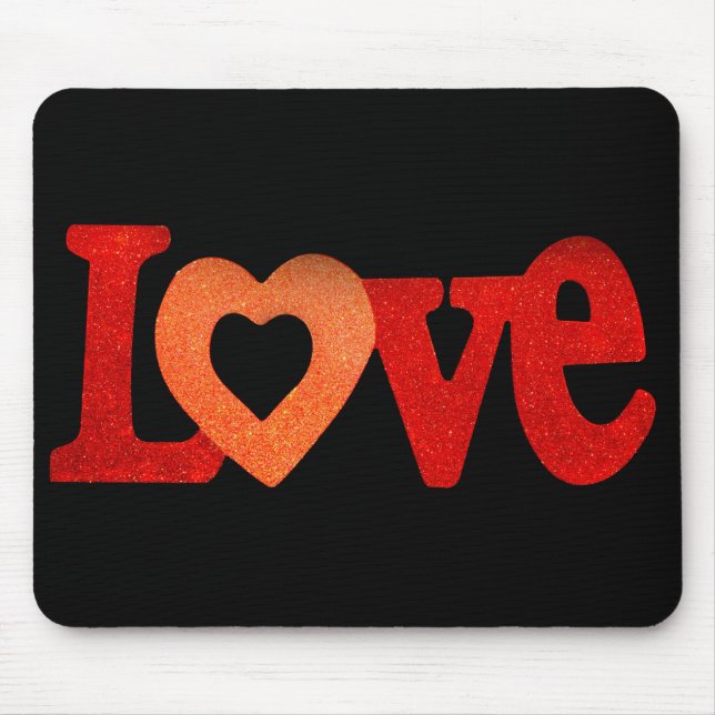 Love Sign Mouse Pad (Front)