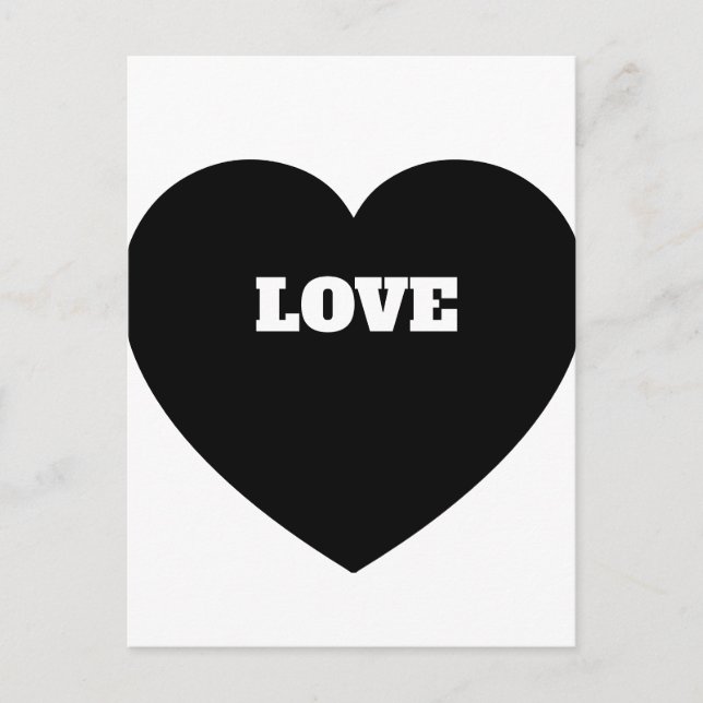 Love sign postcard (Front)