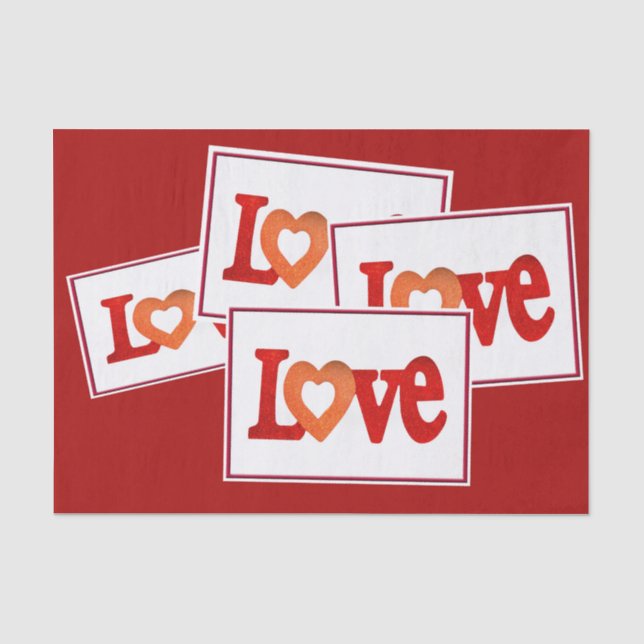 Love Sign Tissue Paper (Front)