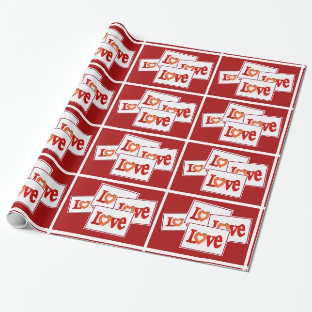 Love Sign Wrapping Paper (Unrolled)