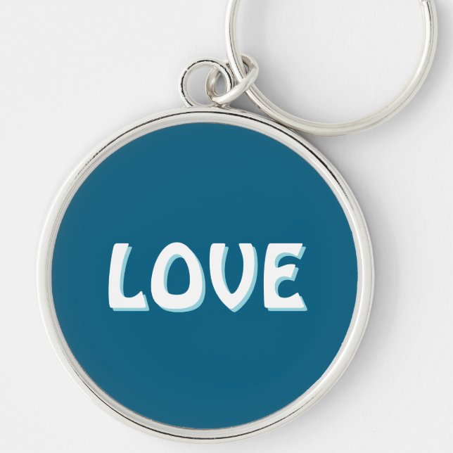 LOVE SIMPLE GIFT WOMEN GIRLFRIEND FRIEND KEYCHAIN (Front)