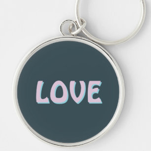 LOVE SIMPLE GIFT WOMEN GIRLFRIEND FRIEND KEYCHAIN